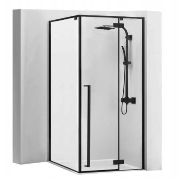 Cabina de dus Rea 90x90 cm Fargo negru mat