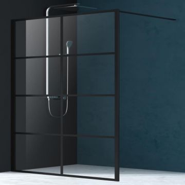 Paravan de  dus Walk-In  Mediterraneo Black 8 120x200 cm Paravan de  dus Walk-In  Mediterraneo Black 8 120x200 cm