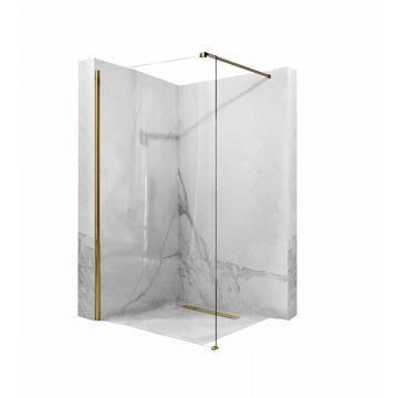 Paravan de  dus Walk-In Rea 110 cm Aero Auriu Lucios Paravan de  dus Walk-In Rea 110 cm Aero Auriu Lucios