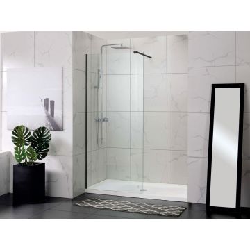 Paravan  dus Walk-In  80 cm West WST 07 Negru Paravan  dus Walk-In  80 cm West WST 07 Negru