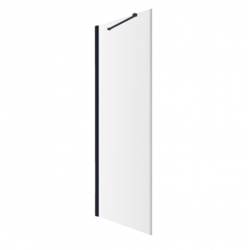 Paravan  dus Walk-In  Omnires Manhattan 90 cm Negru Paravan  dus Walk-In  Omnires Manhattan 90 cm Negru