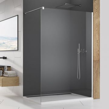 Paravan  dus Walk-In  SanSwiss Easy Crom 110 cm Paravan  dus Walk-In  SanSwiss Easy Crom 110 cm