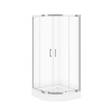 Cabina de dus simpla Cersanit Basic S158-005  semirotunda  90 x 90 x 185 cm