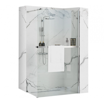 Paravan de dus Walk-In Rea 120 cm Aero Crom Paravan de dus Walk-In Rea 120 cm Aero Crom