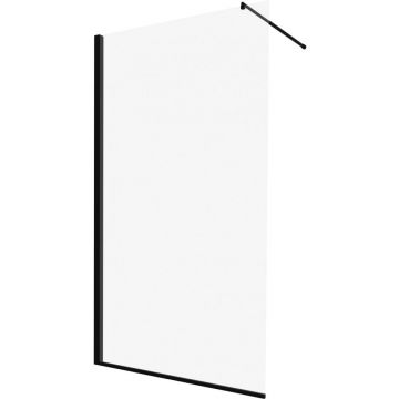 Paravan dus walk-in 90x200 cm sticla securizata negru Deante Abelia