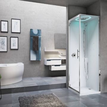 Cabina dus cu sauna Novellini Hammam Eon GF90, 90x90 cm - Dimensiune 90x90