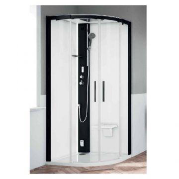 Cabina dus cu sauna Novellini Hammam Glax 1 2.0 R - Dimensiune 100x100