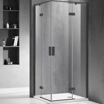 Cabina dus Wellis Murano 90x90 cm, negru - Dimensiune 90x90