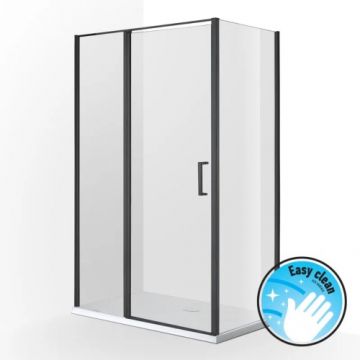 Cabina dus Wellis Triton 120x80 cm, negru - Dimensiune 120x80