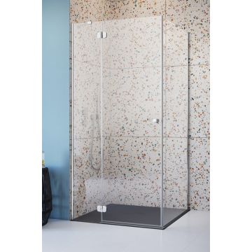 Cabina de dus patrata Radaway Torrenta KDJ 80x80cm  orientare stanga  profile crom