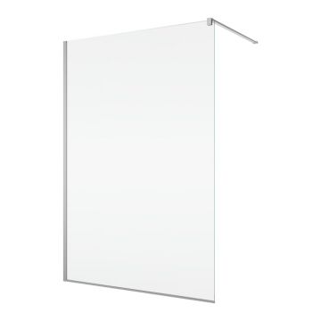Paravan dus sticla walk-in 90x200 cm cu cadru metalic crom Sanswiss Easy
