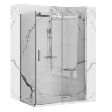 Cabina de dus glisanta Rea Nixon 100x100 cm Crom Cabina de dus glisanta Rea Nixon 100x100 cm Crom