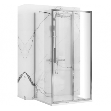 Cabina de dus Rea Rapid Slide 130x80 cm Crom Lucios Cabina de dus Rea Rapid Slide 130x80 cm Crom Lucios