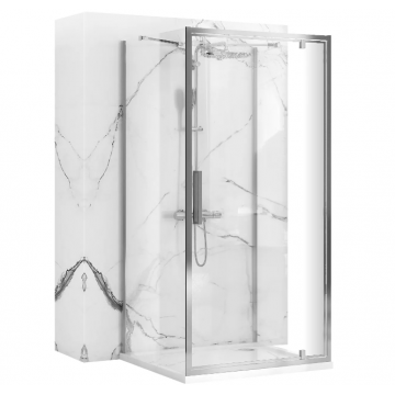 Cabina de dus Rea Rapid Swing 100x90 cm Crom Lucios Cabina de dus Rea Rapid Swing 100x90 cm Crom Lucios