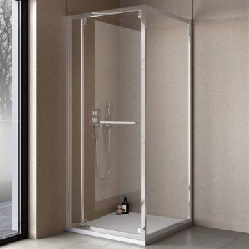 Cabina duș Kolpasan, Stellar Uni, 120 x 90 x h200, crom