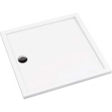 Cadita de dus acrilica, alba, 90x90x4.5 cm, patrata, Deante Prizma