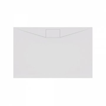 Cadita de dus dreptunghiulara, din marmura turnata, alba, 100x90x3.5 cm, pentru inzidire, KolpaSan Acro