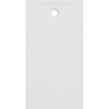 Cadita de dus dreptunghiulara, din rasina de piatra, alba, 140x100x4 cm, pentru inzidire, Geberit, Olana