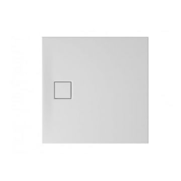 Cadita de dus patrata, acril, slim, alb mat, 90x90x4 cm, Cersanit Tako Slim
