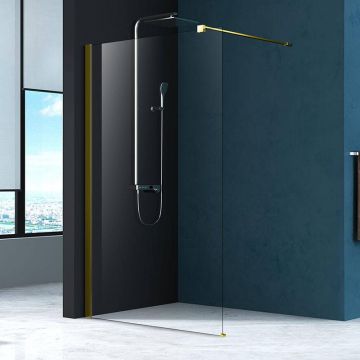 Paravan de duș walk-in Mediterraneo Foxy 100 x 200 cm Auriu Periat Paravan de duș walk-in Mediterraneo Foxy 100 x 200 cm Auriu Periat