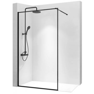 Paravan de dus tip Walk-in Rea Bler 70x195 cm profil negru Paravan de dus tip Walk-in Rea Bler 70x195 cm profil negru