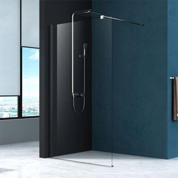 Paravan de dus walk-in, Mediterraneo, Foxy, 80 x 200 cm, easy clean, crom, W01SC01-80-V1 Paravan de dus walk-in, Mediterraneo, Foxy, 80 x 200 cm, easy clean, crom, W01SC01-80-V1