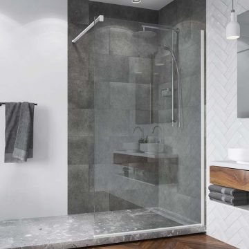 Paravan duș Walk-In Ronal SanSwiss, Easy 80 cm, alb mat Paravan duș Walk-In Ronal SanSwiss, Easy 80 cm, alb mat