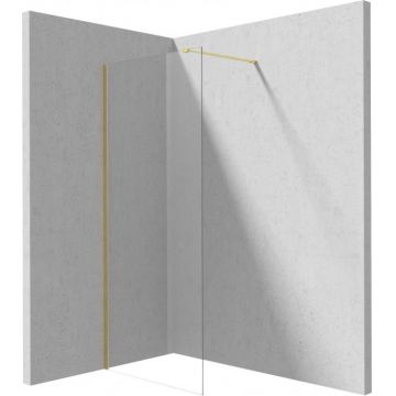 Paravan dus fix 70x195cm, sticla securizata 6 mm, aur periat, tehnologie Active-Cover, Deante Prizma
