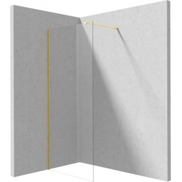 Paravan dus fix Deante Kerria Plus 70x200 cm ,   sticla securizata 6 mm cu finisaj aur si tehnologie Active-Cover