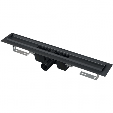 Rigola dus faiantabila neagra, iesire laterala 1050 mm Alcadrain APZ1BLACK-1050