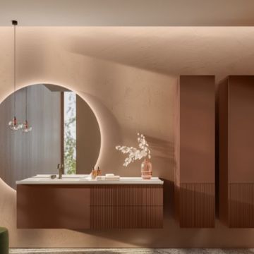 Top cu lavoar integrat Sanswiss Rigo 140 cm, cu orificiu lateral - Dimensiune 140 cm