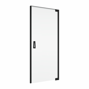 Usa batanta cu profil compensator, negru mat, 70 cm, instalare dreapta, Ronal Cadura