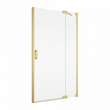 Usa dus batanta 100x200 cm cu segment fix Sanswiss Cadura auriu lucios deschidere dreapta