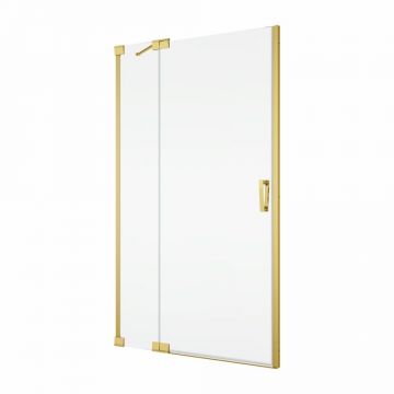 Usa dus batanta 100x200 cm cu segment fix Sanswiss Cadura auriu lucios deschidere stanga