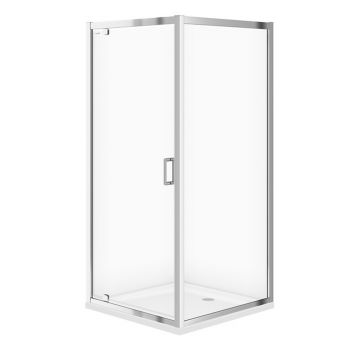 Cabina de dus patrata Cersanit Arteco cu usa pivotanta 90x90 crom