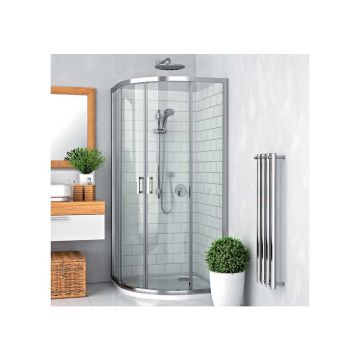 Cabina dus cu cadita de dus semirotunda cu usi glisante Roth Lega Line LLR2 900 90x90