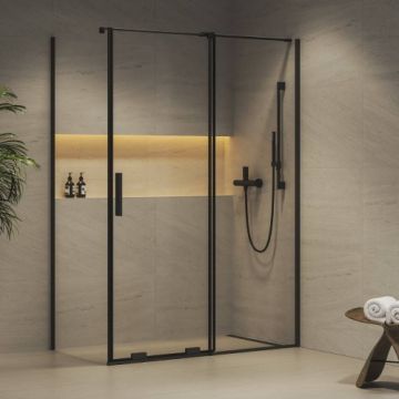 Cabina dus Ravak Roll RODP2+ROPS negru - Dimensiune 90x140