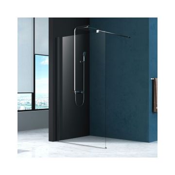 Paravan de dus Fluminia Foxy 120x200 cm Easy Clean profil crom lucios