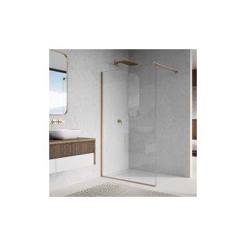 Paravan de dus tip Walk-in auriu periat SanSwiss Easy STR4P 70x200 cm