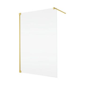 Paravan de dus tip Walk-in auriu SanSwiss Cadura 120x200 cm