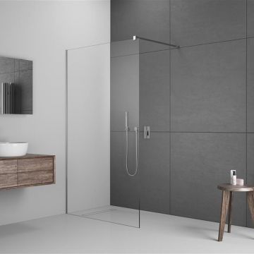 Paravan de dus tip Walk-in Radaway Modo New II crom-transparent 145 cm sticla securizata 8 mm