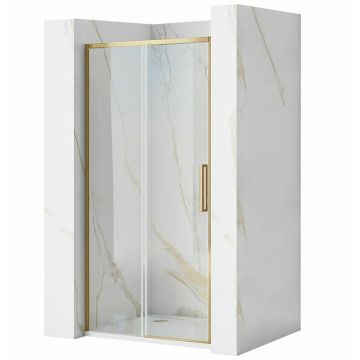 Paravan de dus tip Walk-in Rea Rapid Slide 100x195 cm profil auriu periat