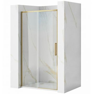Paravan de dus tip Walk-in Rea Rapid Slide 110x195 cm profil auriu periat