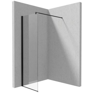 Paravan de dus Walk-in Deante Kerria Plus negru 60x200 cm Total White