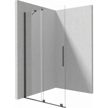 Paravan de dus Walk-in Deante Prizma titan 90x195 cm
