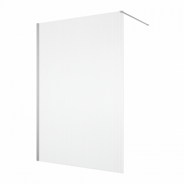 Paravan dus cu sticla riflata walk-in 140x200 cm, slefuit lucios, 8 mm, Ronal Lina