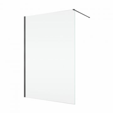 Paravan dus sticla walk-in 110x200 cm, metal periat, sticla 8 mm, Ronal Easy