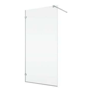 Paravan dus sticla walk-in 120x200 cm cu cadru metalic crom RONAL PUR