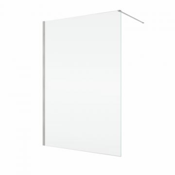 Paravan dus sticla walk-in 80x200 cm, crom periat, sticla 8 mm, Ronal Easy