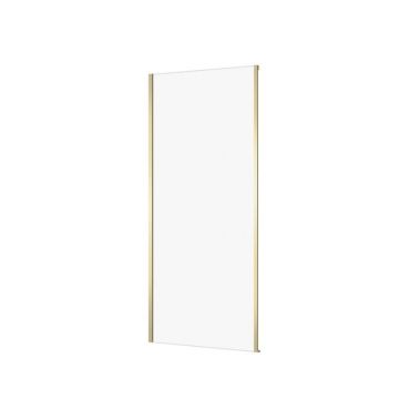 Perete dus 80x195 cm, auriu periat, grosime sticla 6 mm, Cersanit Larga